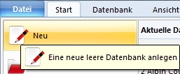 Create new database