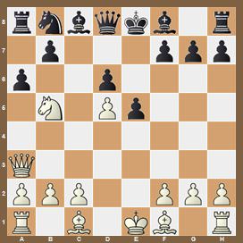 fen:rnbqkb1r/1p3ppp/p2p4/1N1Pp3/8/Q7/PPP2PPP/R1B1KB1R b KQkq - 0 1 v;