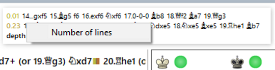 Number of lines